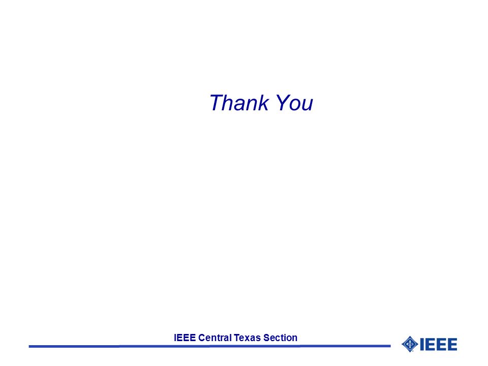 IEEE Central Texas Section Thank You