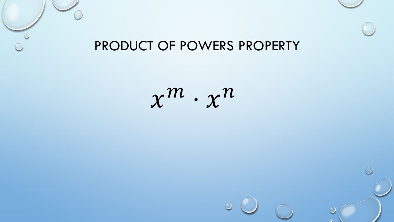 PRODUCT OF POWERS PROPERTY