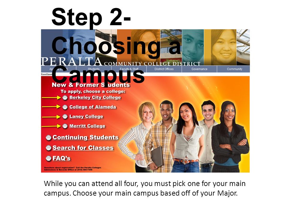 While you can attend all four, you must pick one for your main campus.