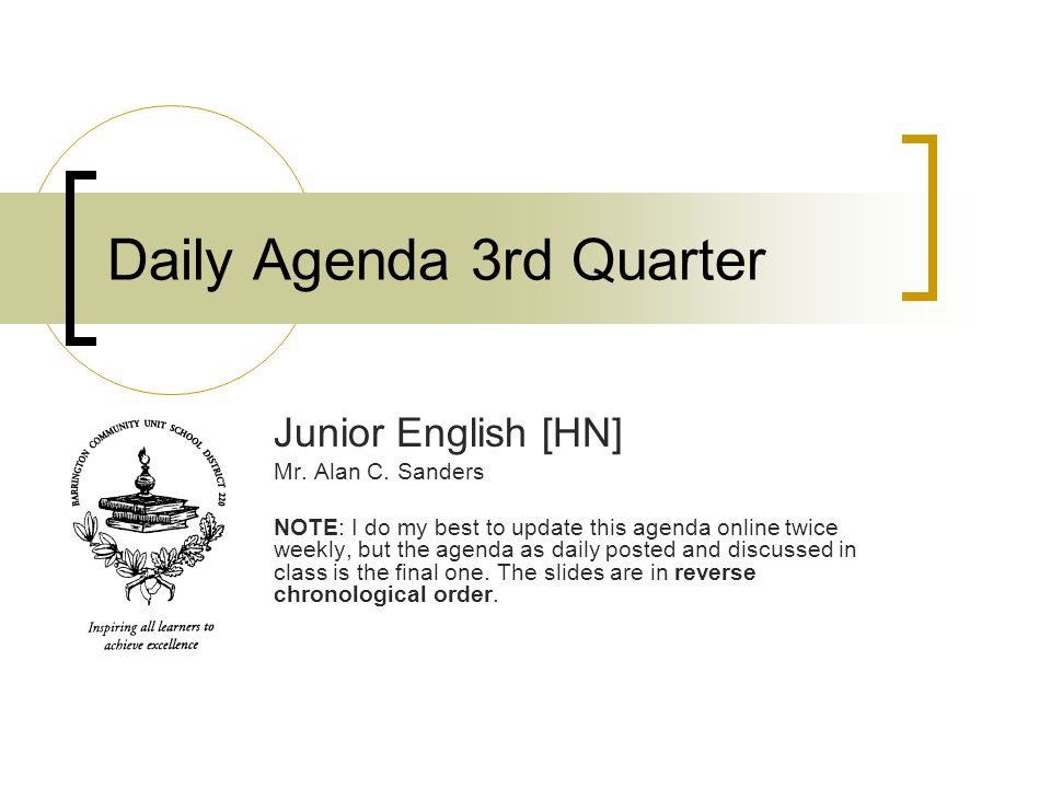 agenda daily online