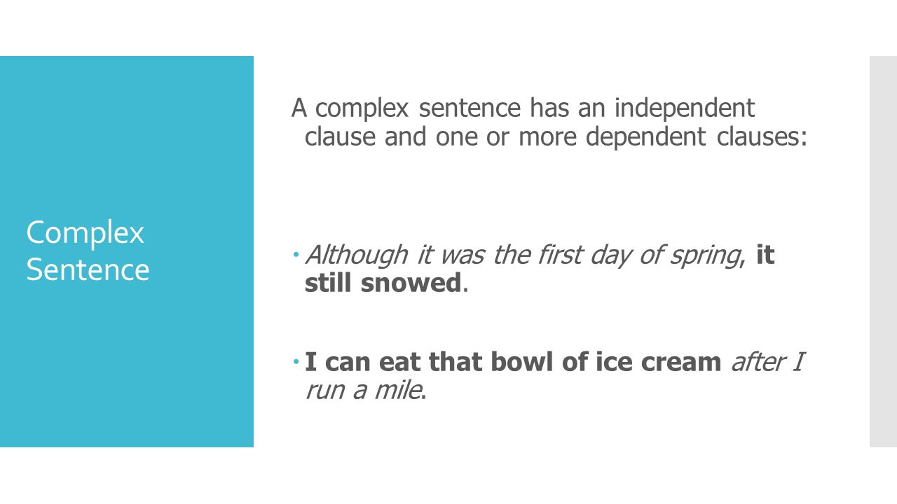 Compound sentence A compound sentence has two or more independent clauses that are usually joined by a coordinating conjunction:  Henry got a new job, so he has to move.