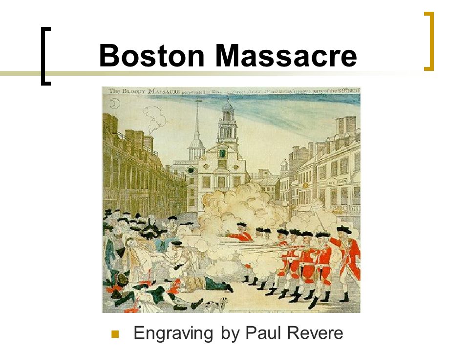 Boston Massacre Engraving by Paul Revere