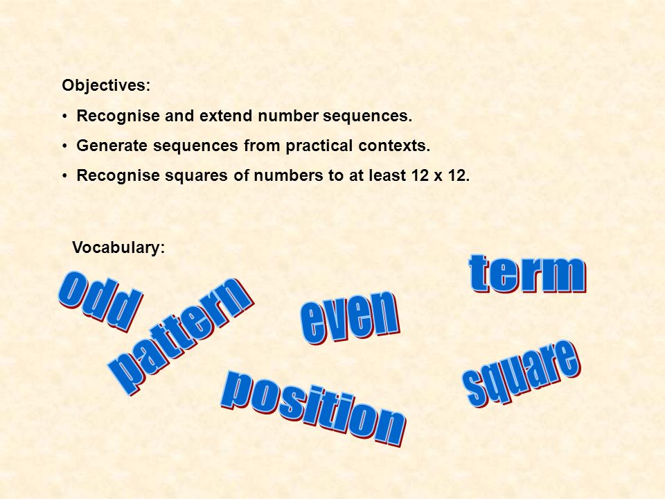 Year 6 SATs Booster Maths 8 Sequences