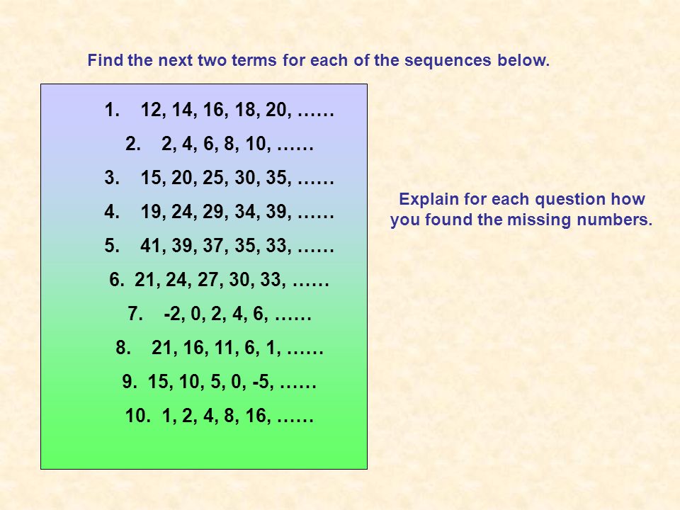 Investigate this growing pattern: pattern1 pattern 2pattern 3 pattern 4 Pattern number Number of tiles Can you fill in the table below to record this pattern.