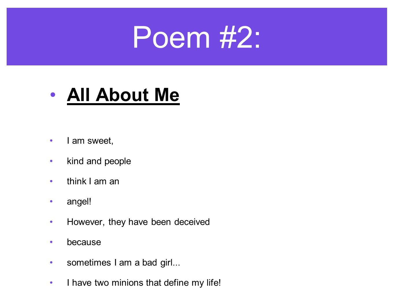 about me powerpoint