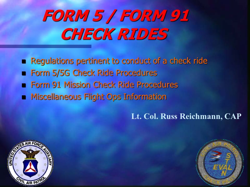 form 5 form 91 check rides form 5 form 91 check rides n cap form 91