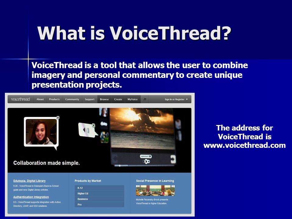 What is VoiceThread.