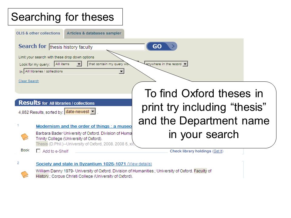 Locate Phd Dissertation Oxford
