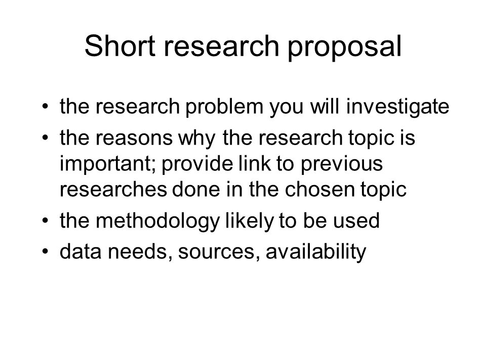 What Is Research Proposal