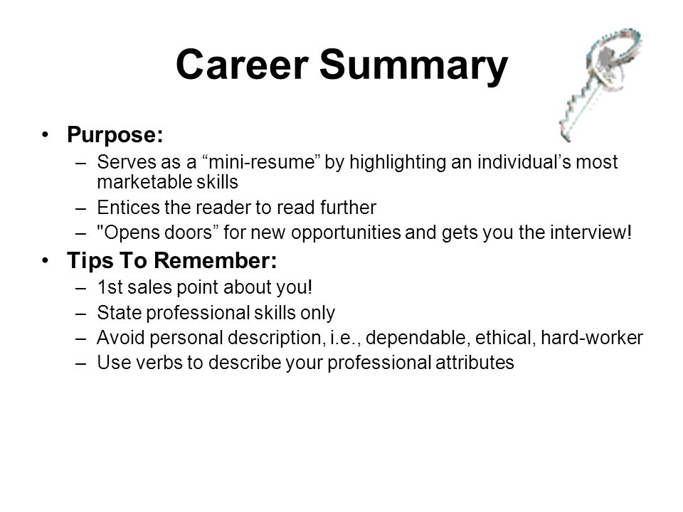 professional attributes for resumes
