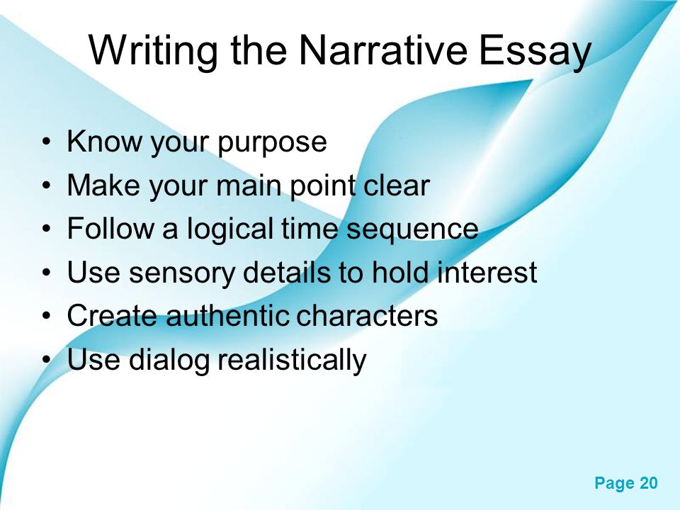elements of a narrative essay powerpoint Elements of narrative one of the starting points for interpreting and writing about imaginative works is to analyze the elements of narration. elements of a narrative essay powerpoint Elements of narrative one of the starting points for interpreting and writing about imaginative works is to analyze the elements of narration.