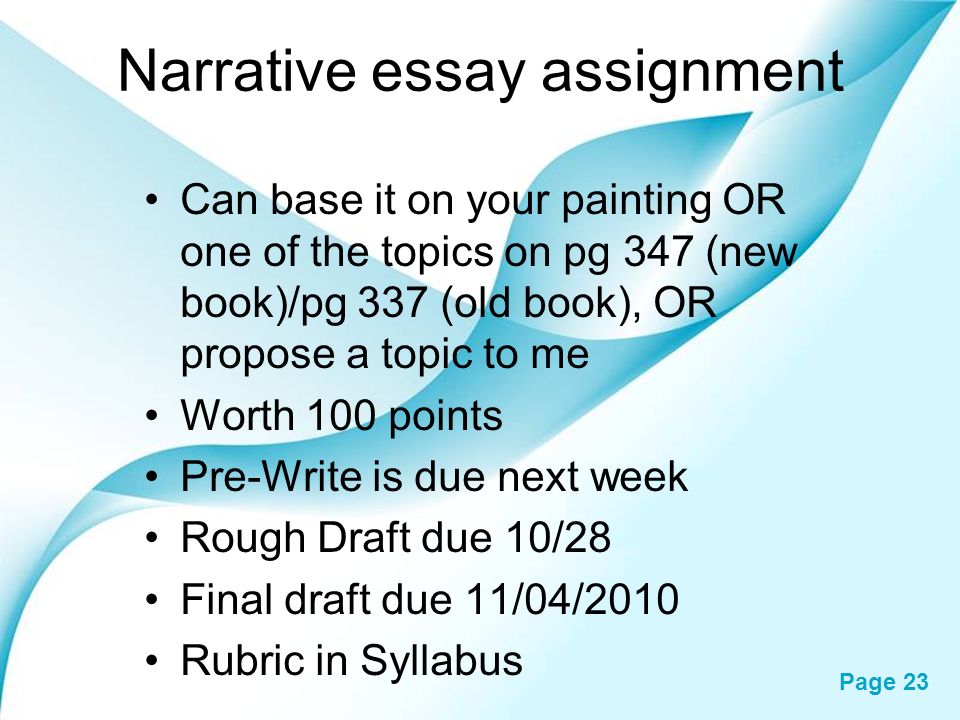 Structure Of A Narrative Essay