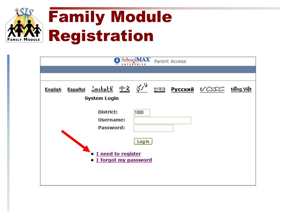 Family Module Registration