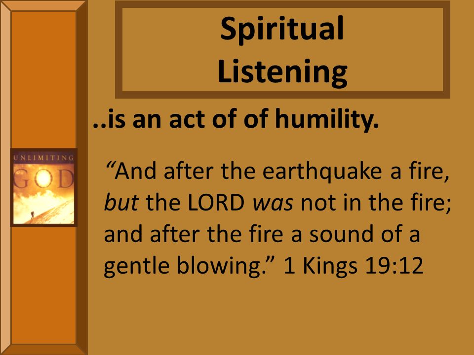 ..is an act of of humility.