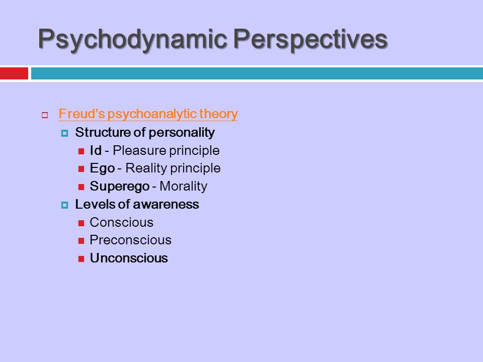 psychoanalytic theory