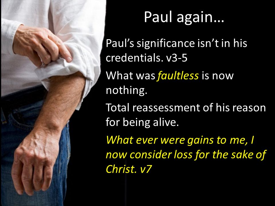Paul again… Paul’s significance isn’t in his credentials.