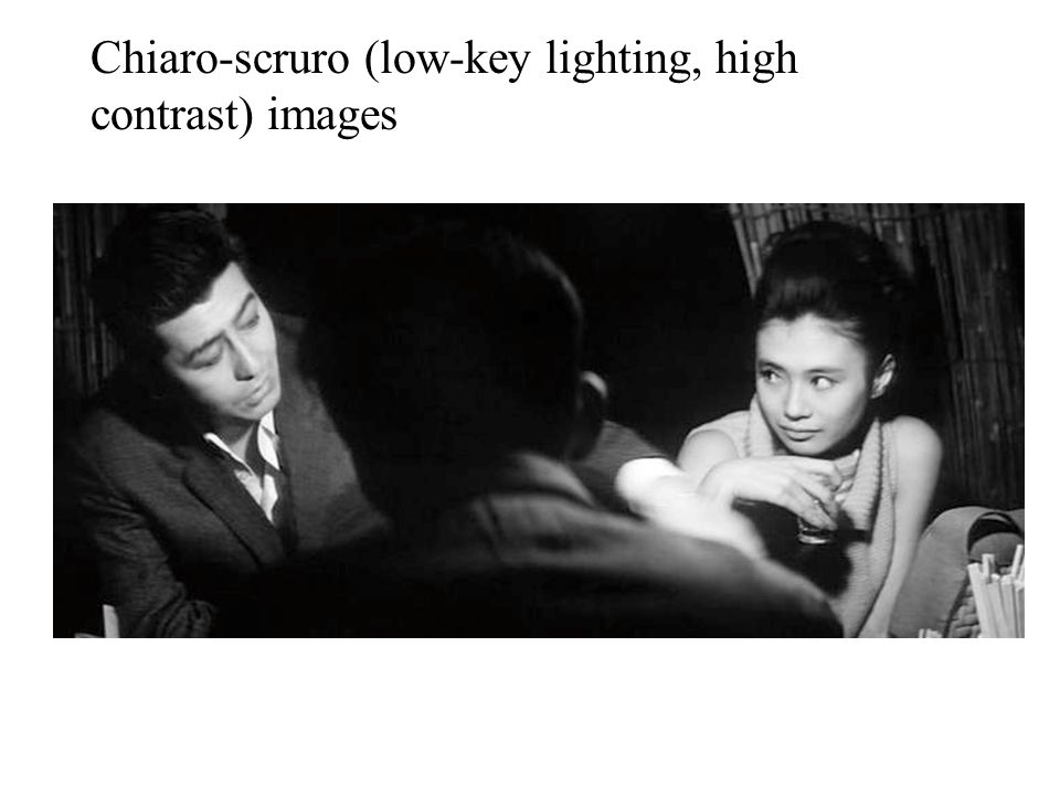 Chiaro-scruro (low-key lighting, high contrast) images