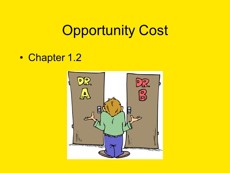 Opportunity Cost Chapter 1.2