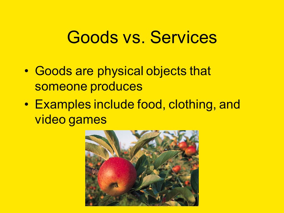Goods vs.