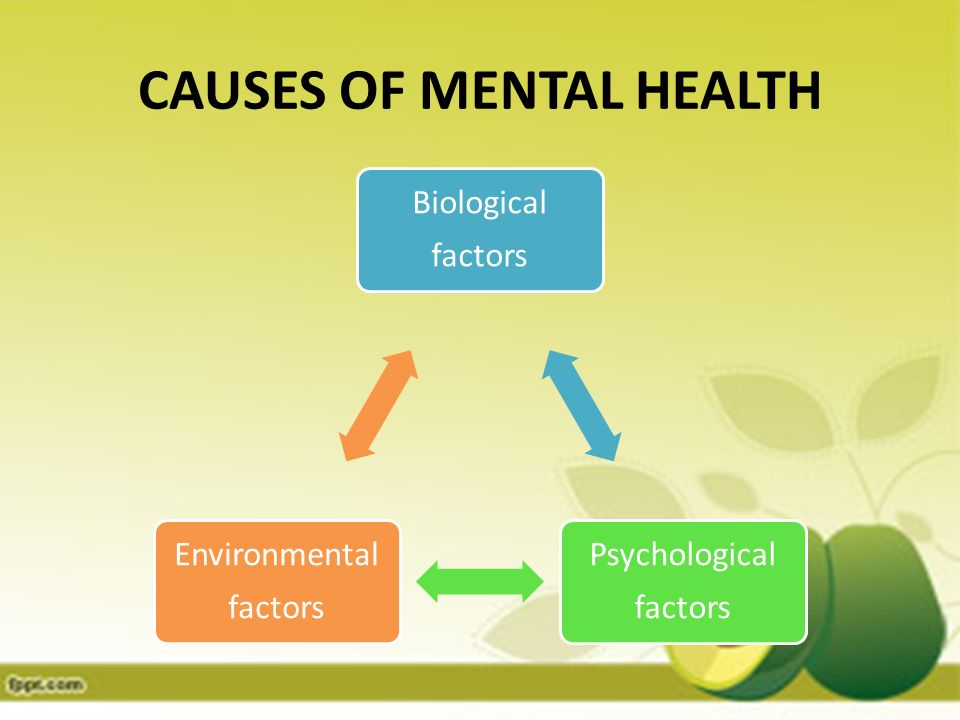 causes of mental health