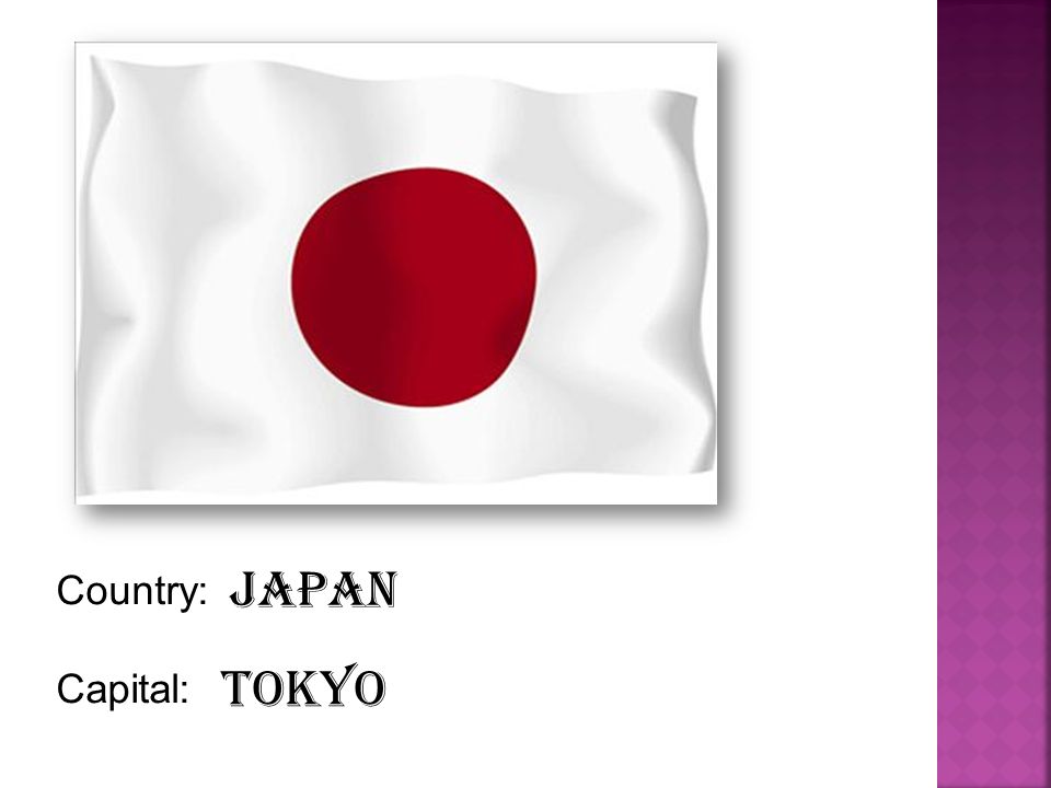 Country: Capital: Japan Tokyo