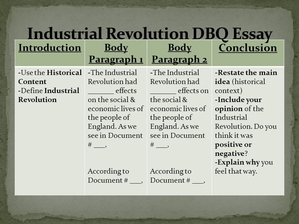 Essay On Industrial Revolution