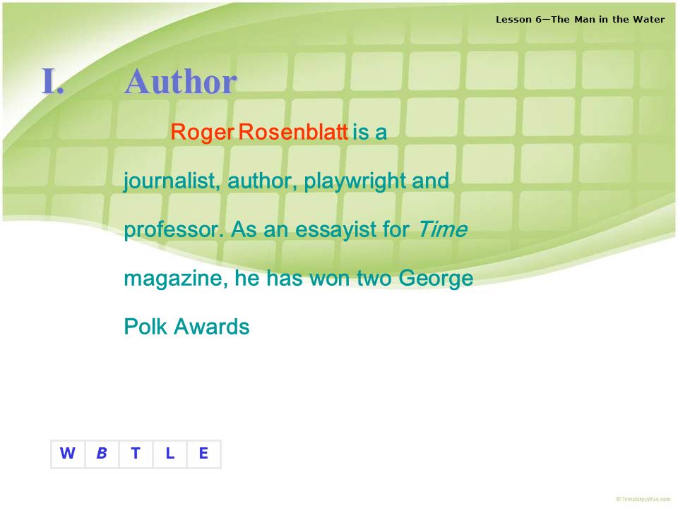 Roger Rosenblatt Essays