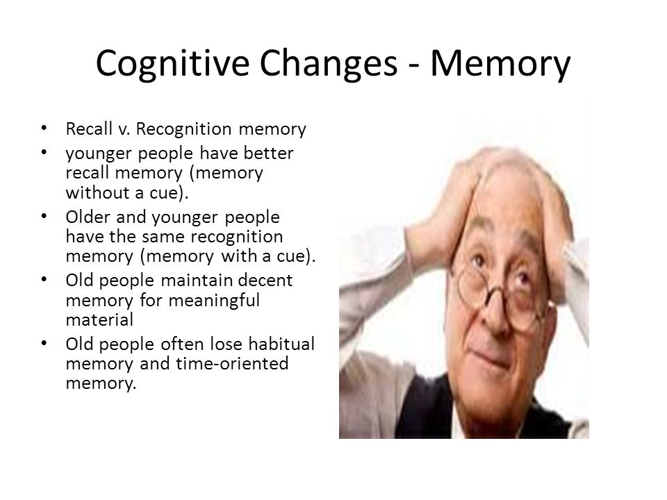 Cognitive Changes - Memory Recall v.