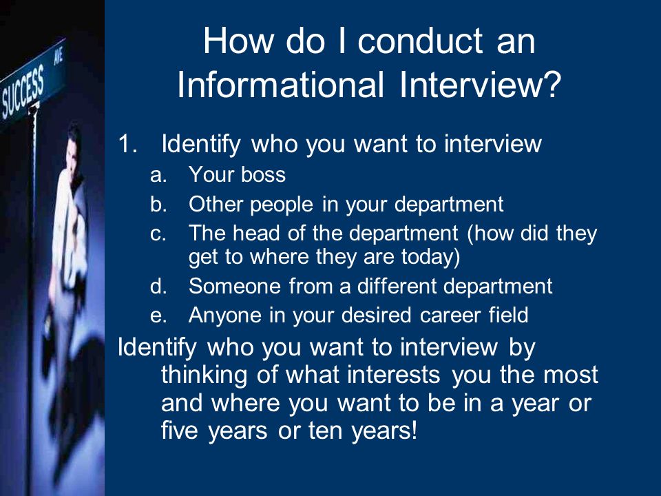how to conduct an informational interview