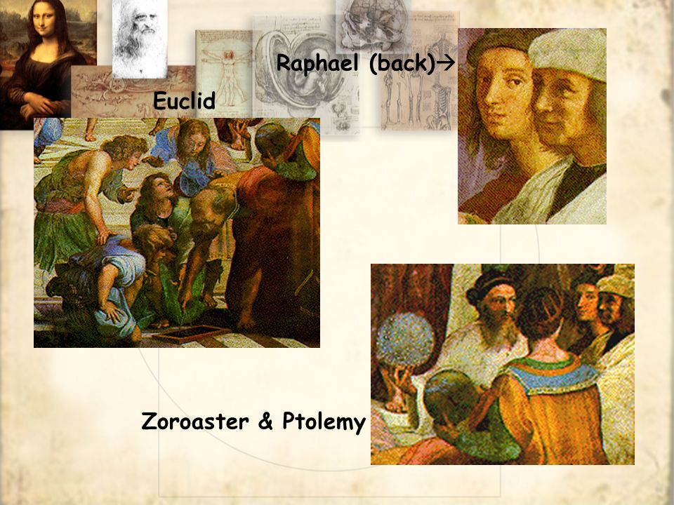 Euclid Zoroaster & Ptolemy Raphael (back) 