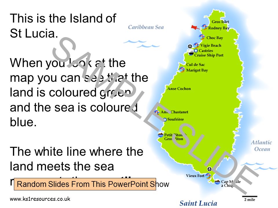 This is the Island of St Lucia.