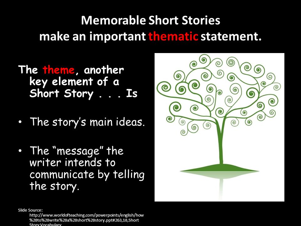 theme of a story ppt