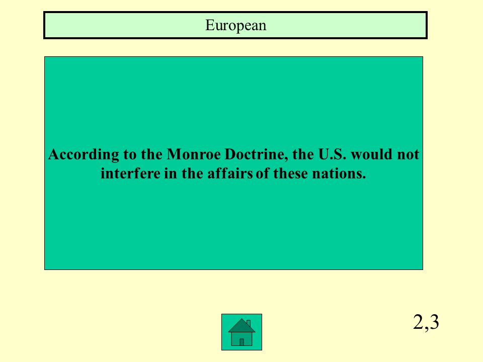 1,3 How did the Monroe Doctrine get its name It contains the ideas of President James Monroe