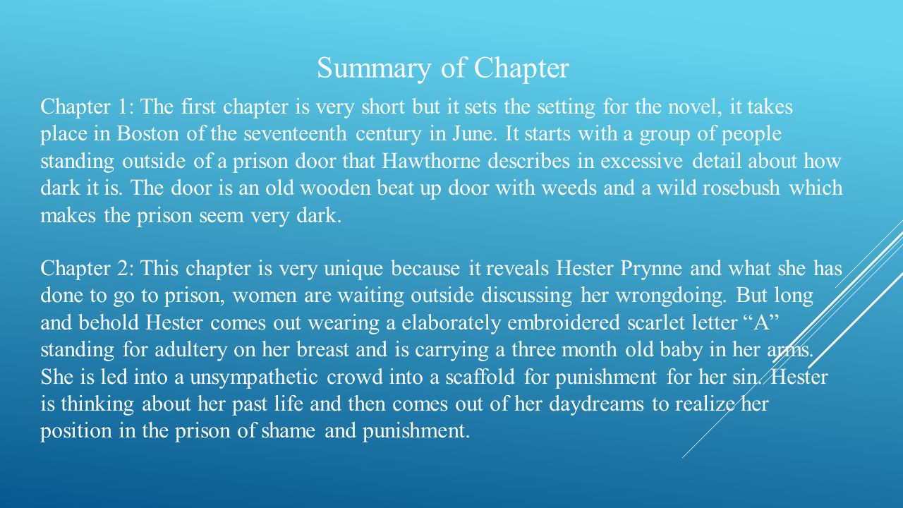 the scarlet letter chapters 1 and 2 by matt mosley britt boler and scarlet letter chapter 1 summary