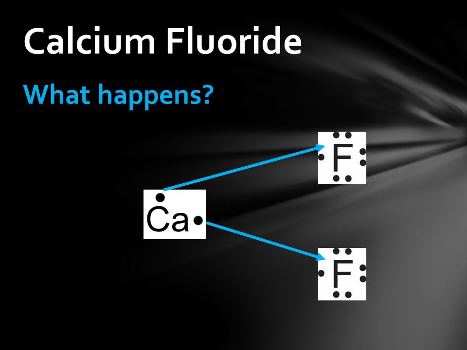 What happens Calcium Fluoride
