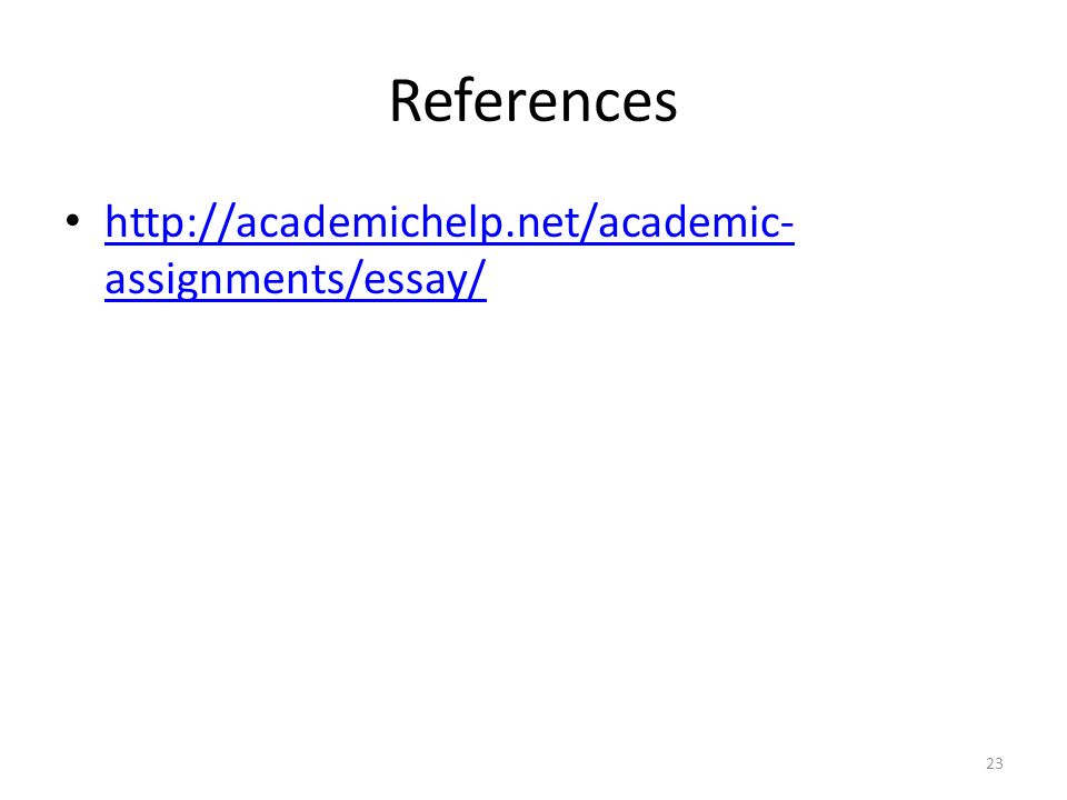 References   assignments/essay/   assignments/essay/ 23