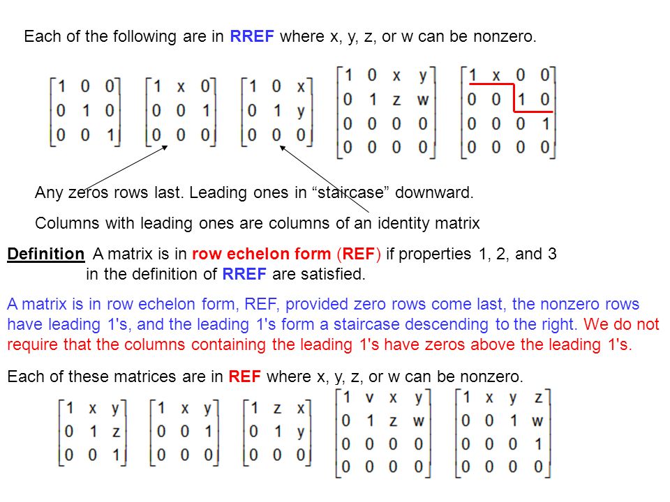 section 2 2 echelon forms goal develop systematic methods for the column echelon form