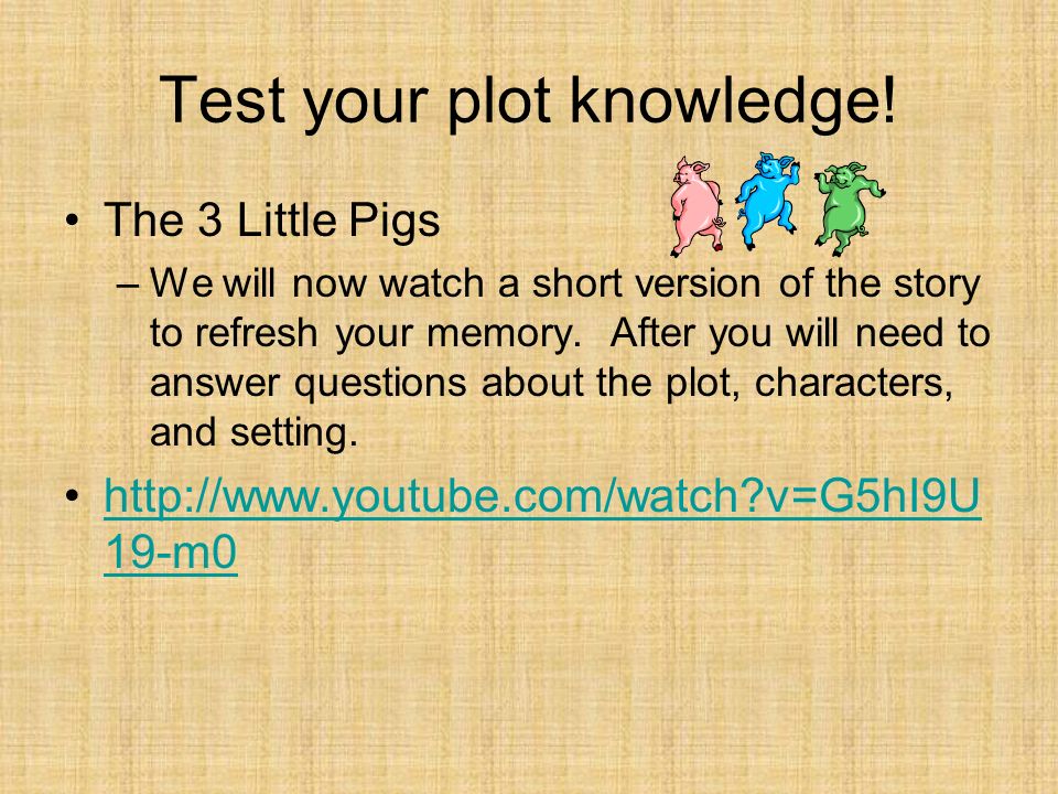 Test your plot knowledge.