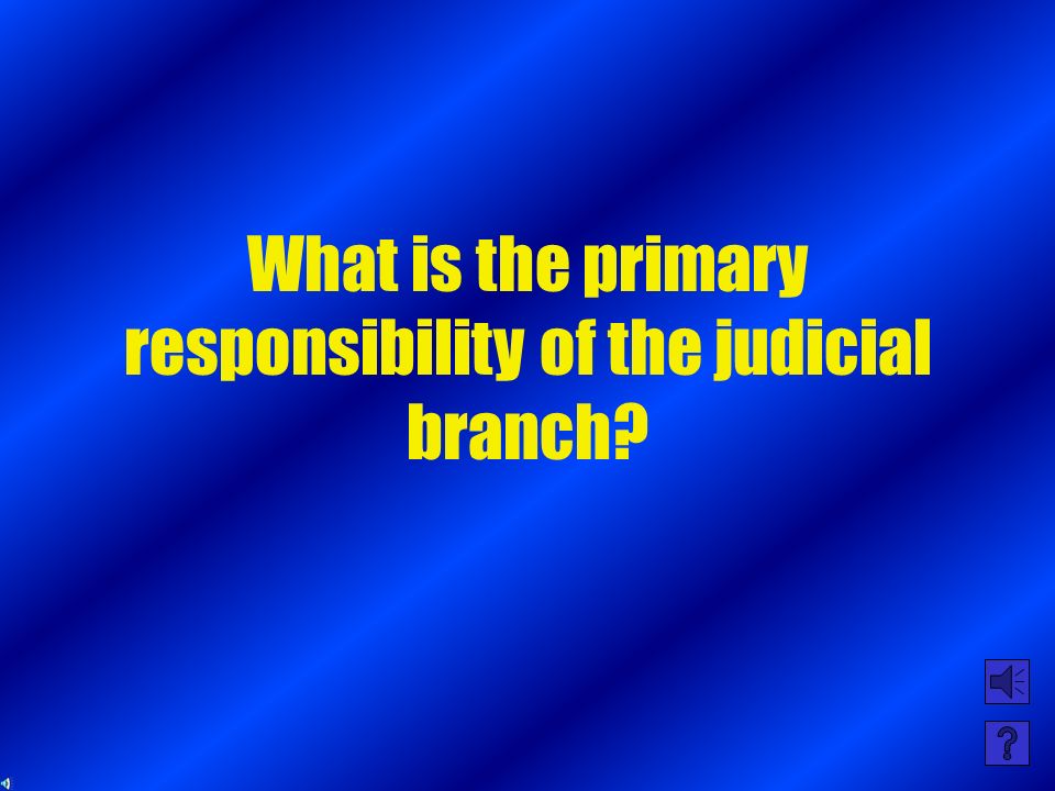 What is the primary responsibility of the executive branch