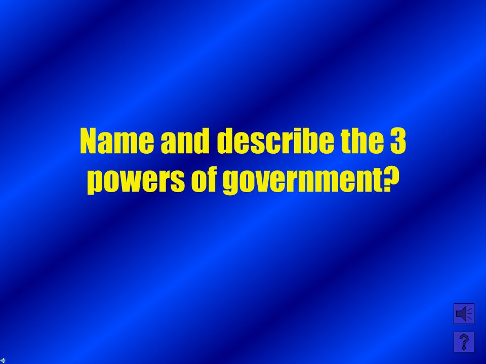 Which branch of government has the most power