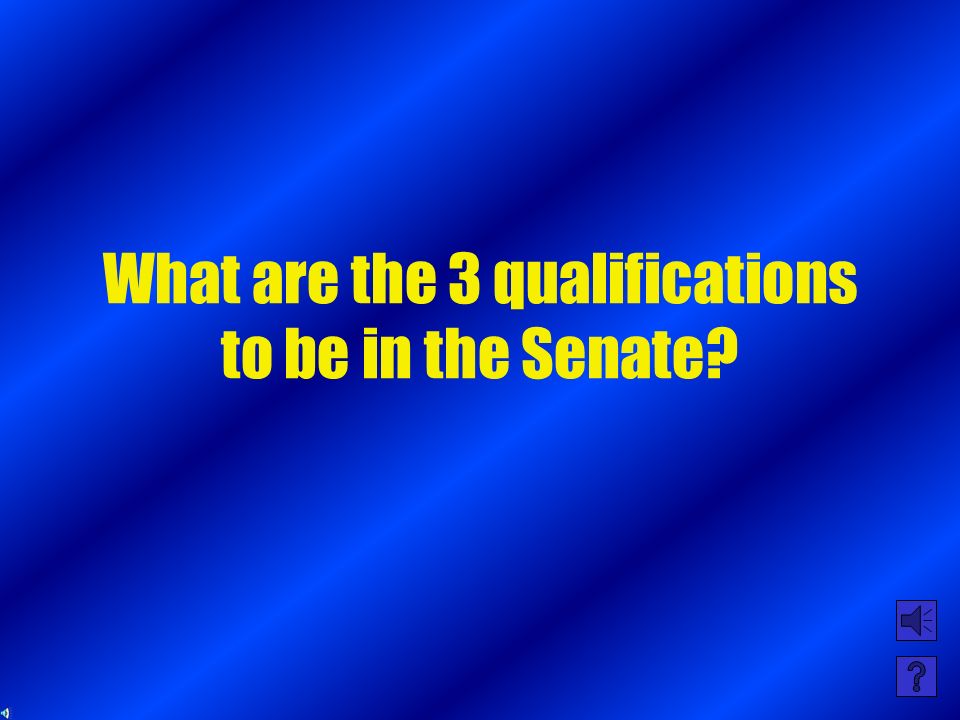 What are the 3 qualifications to be in the House