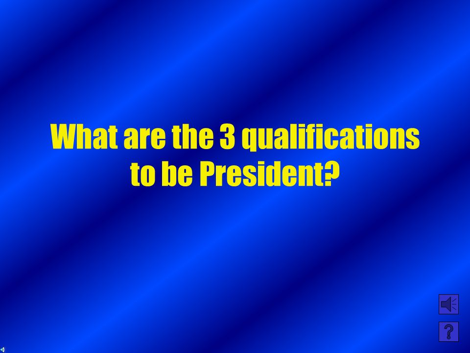 What are the 3 qualifications to be in the Senate
