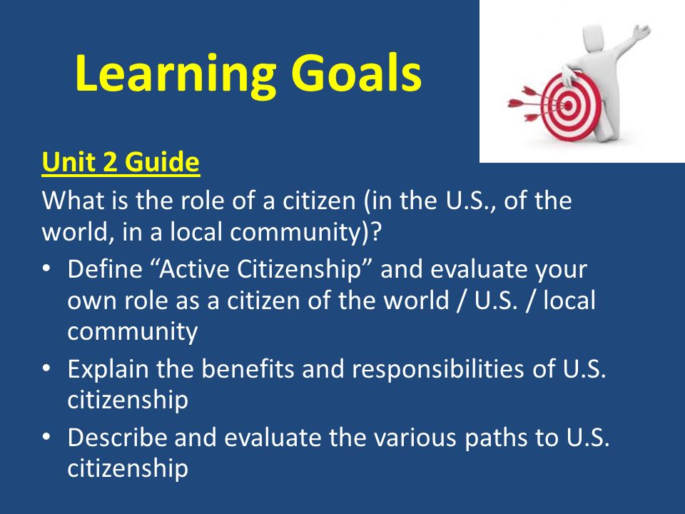 what does citizenship in the community mean