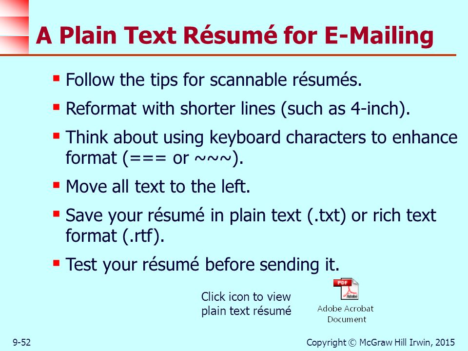 rtf resume