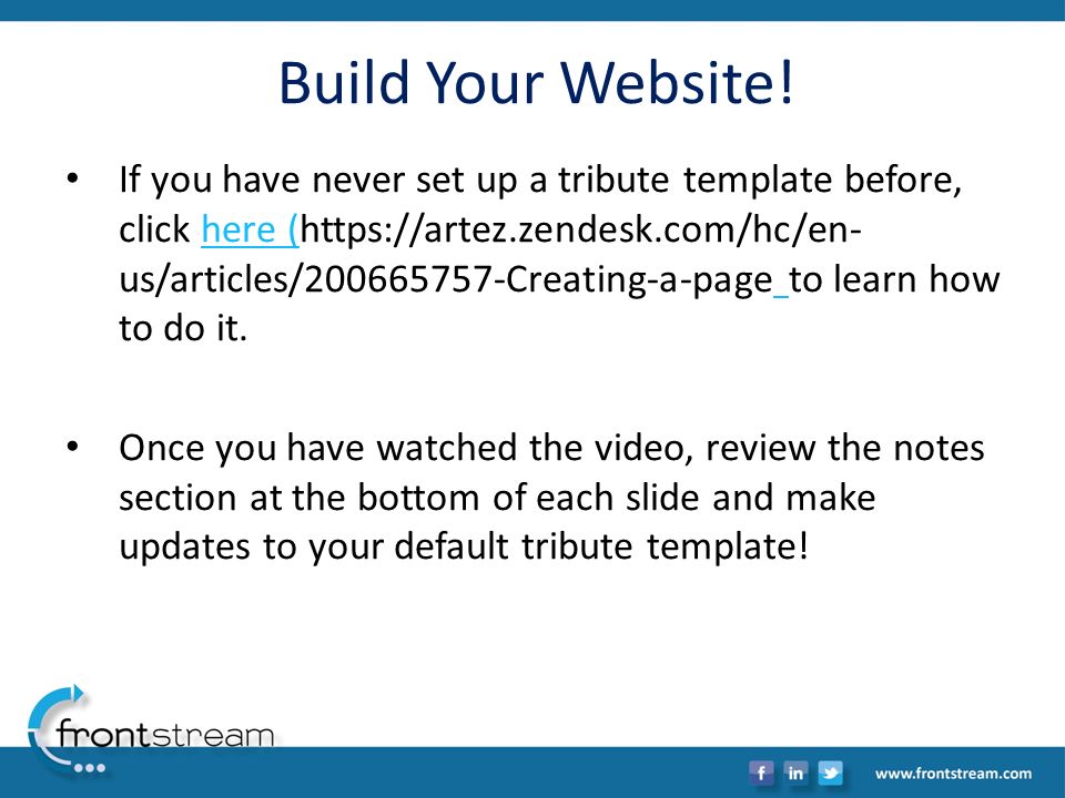 Build Your Website.