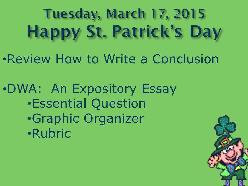 How to write a conclusion for an expository essay