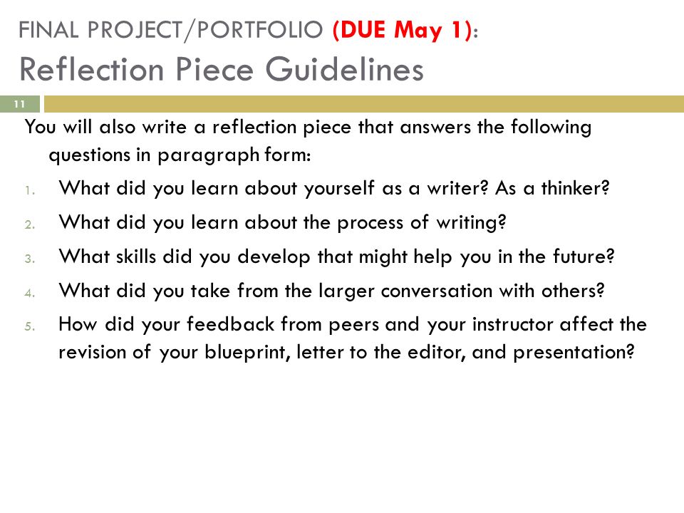 How To Write A Reflective Essay For University