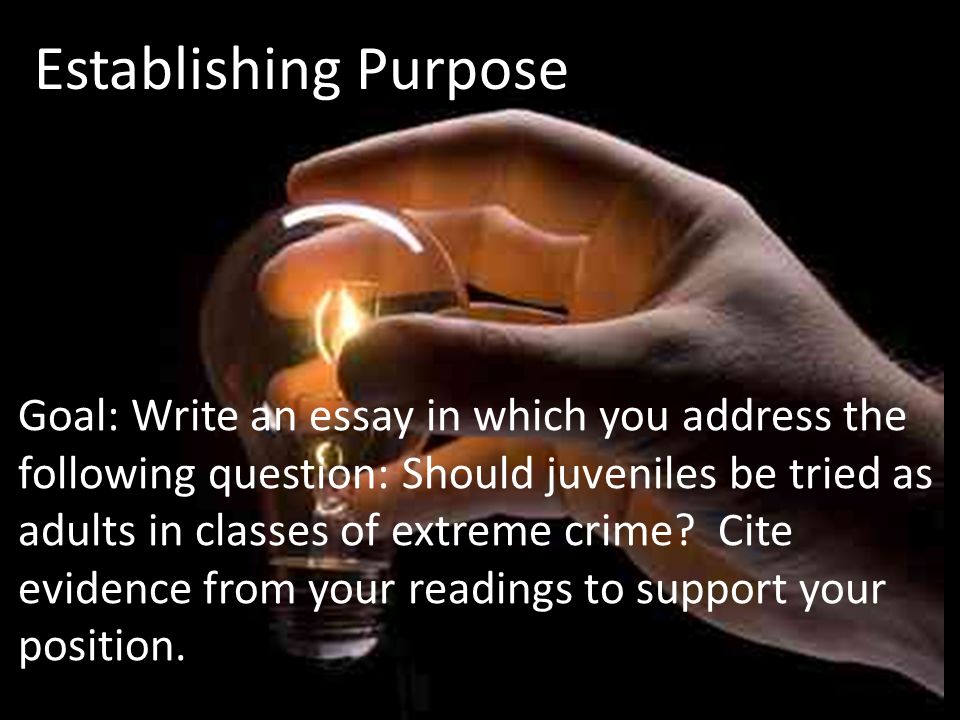 Should Juveniles Be Tried As Adults Essays