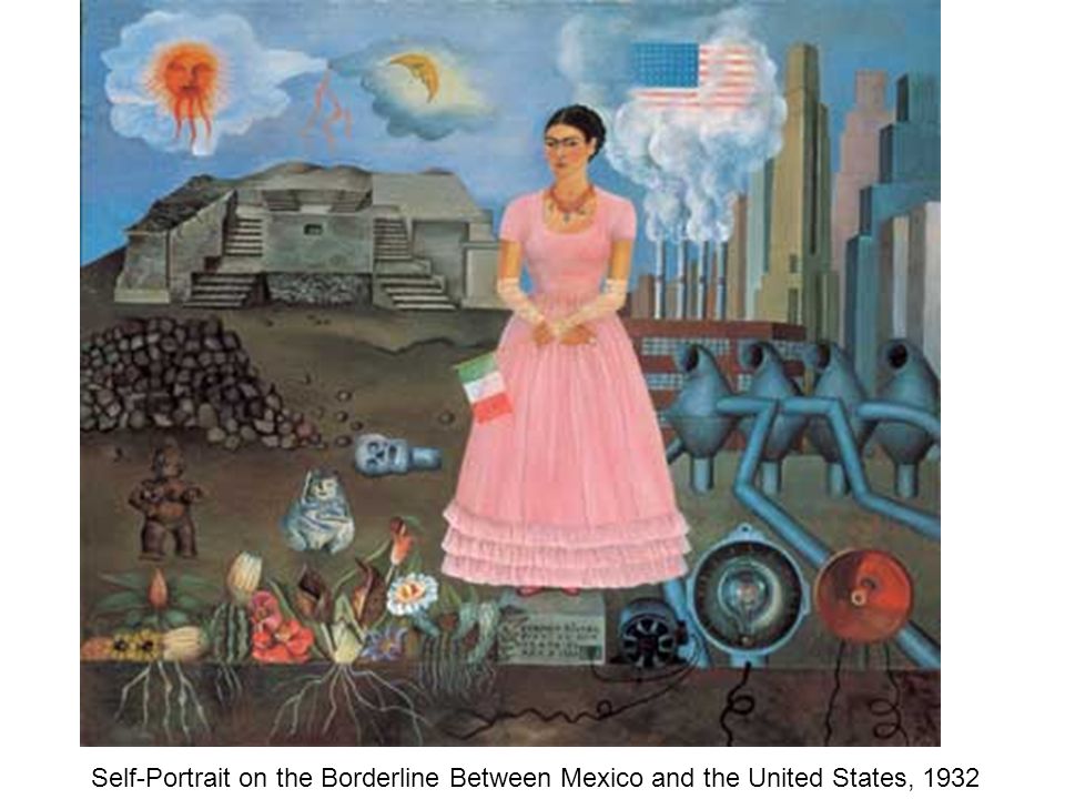 Self-Portrait on the Borderline Between Mexico and the United States, 1932