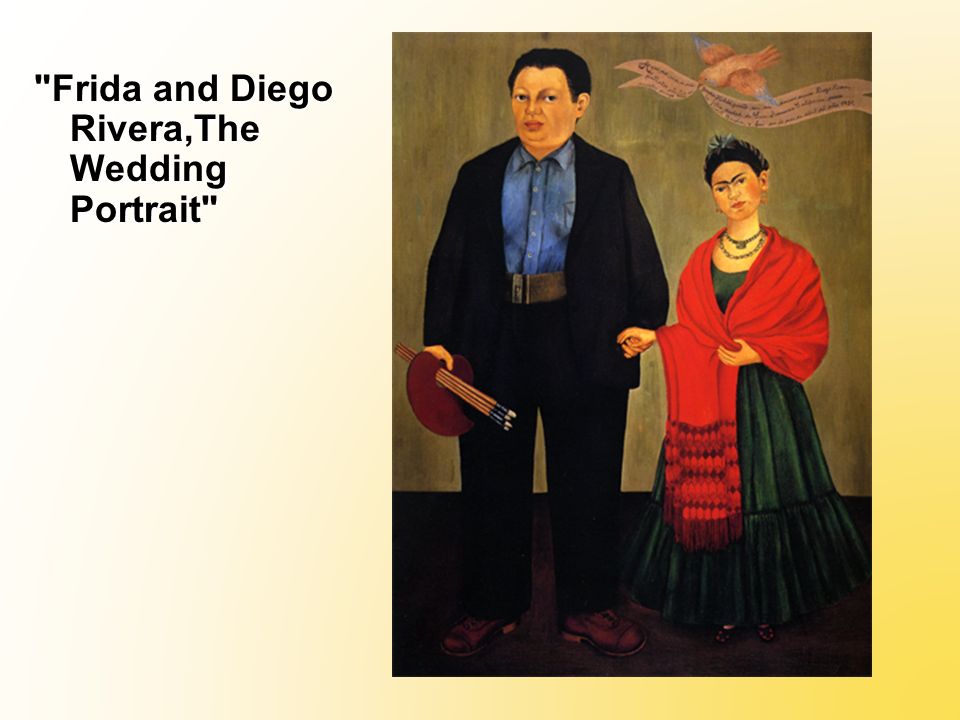 Frida and Diego Rivera,The Wedding Portrait